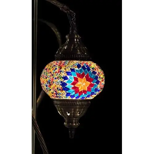 Турецкая лампа Тиффани 2021 мозаичное витражное стекло бохо Марокканский Фонарь
