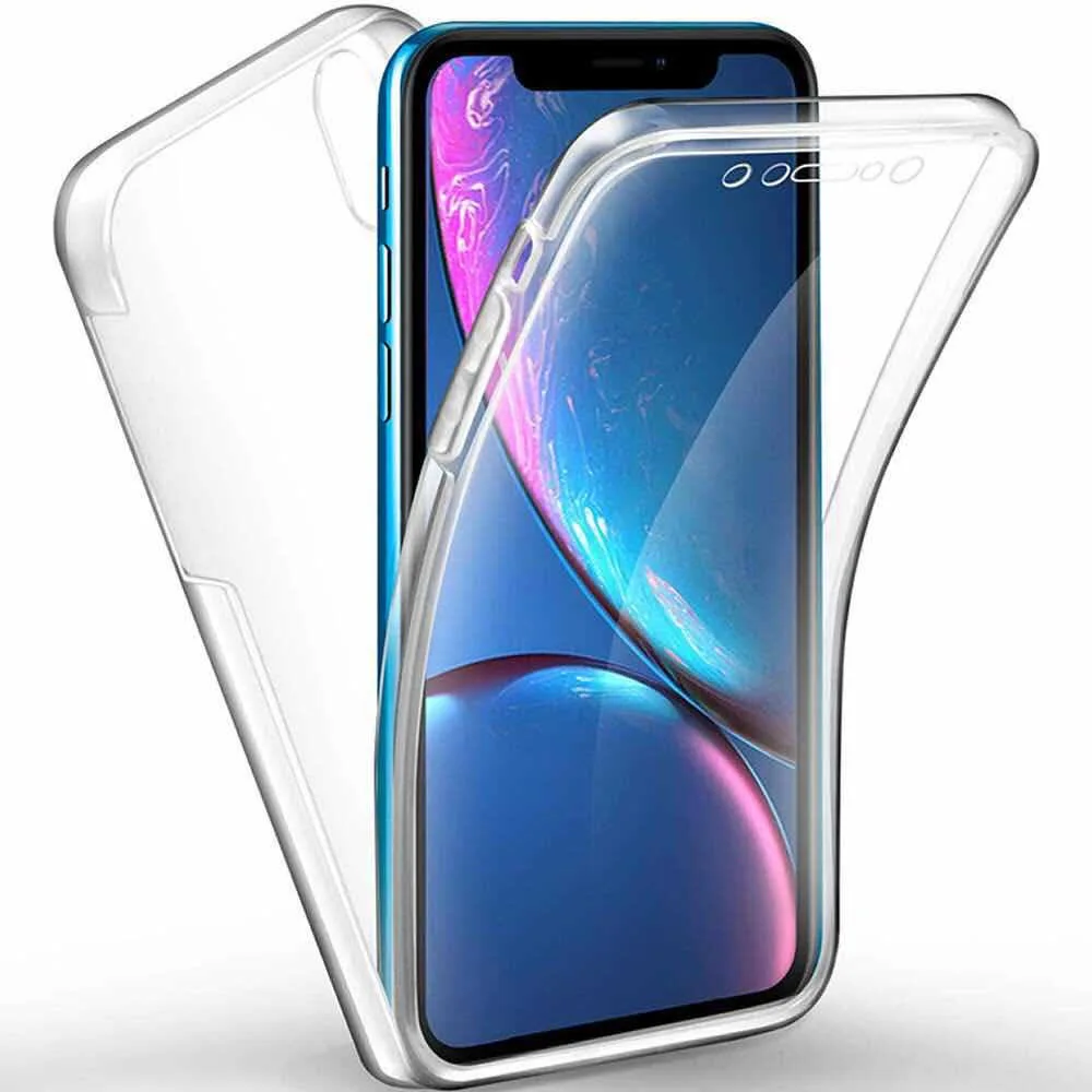 360 полная защита тела подходящий Прозрачный чехол для iPhone 11 Pro X XS MAX XR 5 5S 6 6S 7 8 Plus