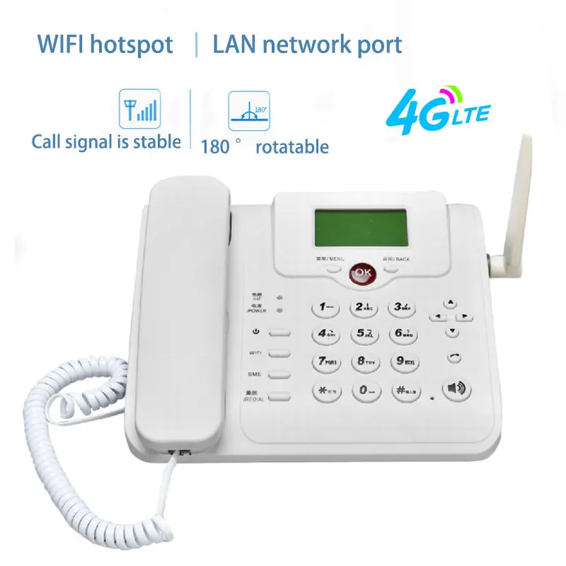 Roteador sem Fio Chamada de Voz Hotspot de Banda Wi-fi sem Fio Roteador Cartão Modem Móvel Larga Volta Linha Fixa 4g Sim