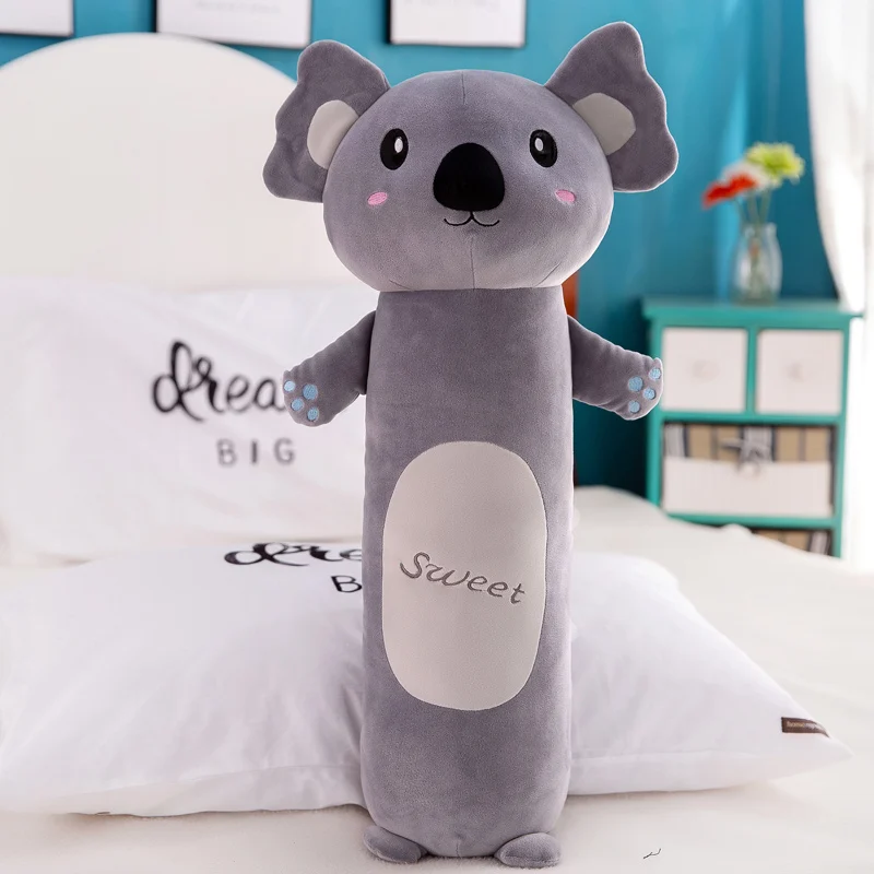 New 55-110cm Plush Animals Pillow Stuffed Elephant Donkey Tiger Koalas Deer Toys Soft Girl Dolls Big Cushion Kids Birthday Gift | Игрушки и
