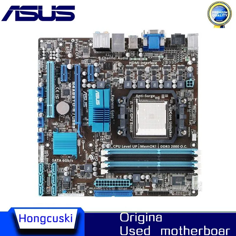 Для Asus M4A88TD-M/USB3 настольная материнская плата 880G Socket AM3 DDR3 оригинальная б/у - купить