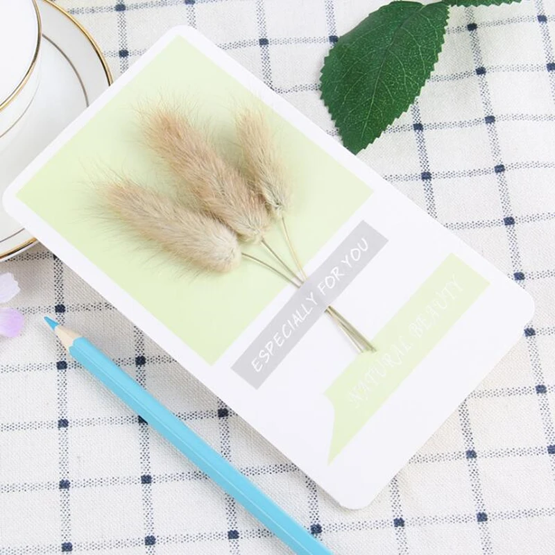 2 шт сушеные цветы с днем рождения поздравительная открытка индивидуальность