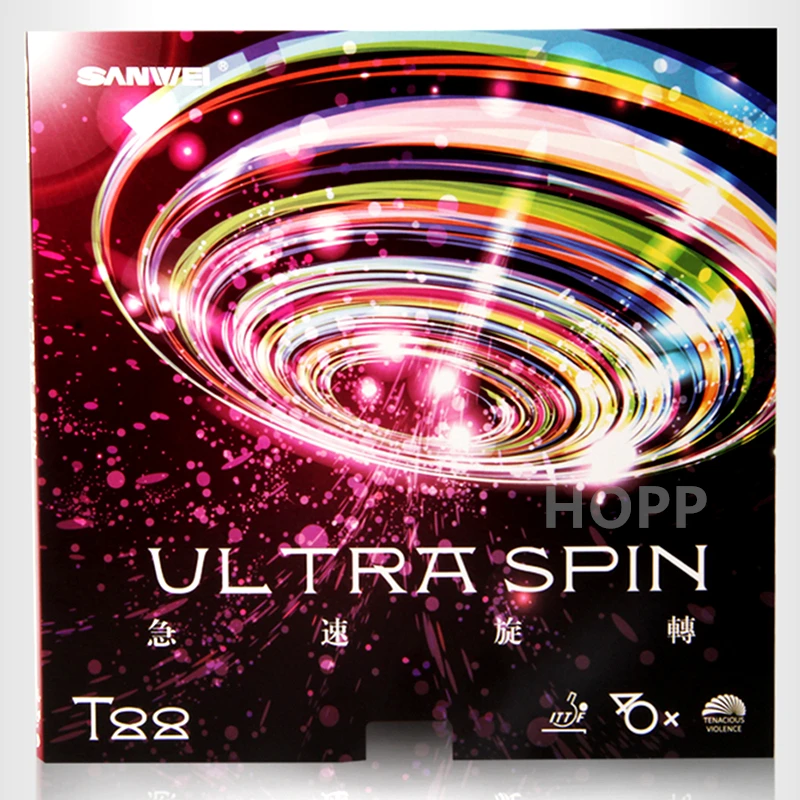 

SANWEI T88 ULTRA Spin Table Tennis Rubber Half-sticky Speed Training Pimples In Original SANWEI Ping Pong Sponge