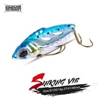 kingdom sinking metal vib fishing lure 8g 37mm 10 5g 41mm 16g 46mm spoon hard swim bait far casting artificial wobbler for bass