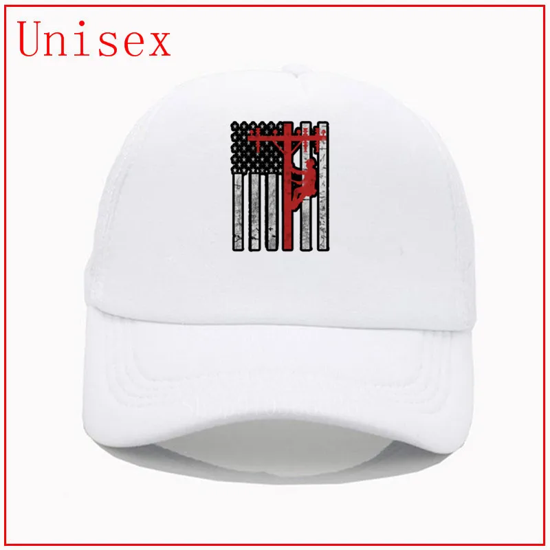 american lineman hats mens hat baseball for women cross ponytail caps Gorras Cap trucker men | Аксессуары для одежды