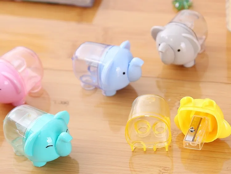 Lytwtw's Creative Kawaii Cartoon Elephant Pencil Sharpener School Office Supply Stationery Gift For Kid C26 1 Pieces |