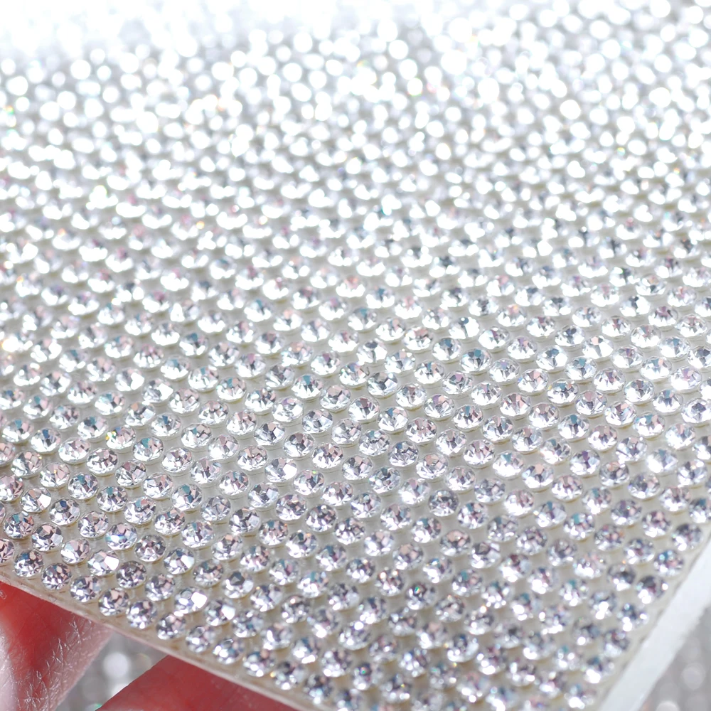 

Сетчатая наклейка со стразами, самоклеящийся альбом для вырезок для тканевого платья, мебели, автомобильного украшения, флэш-стекла, 20x24 см