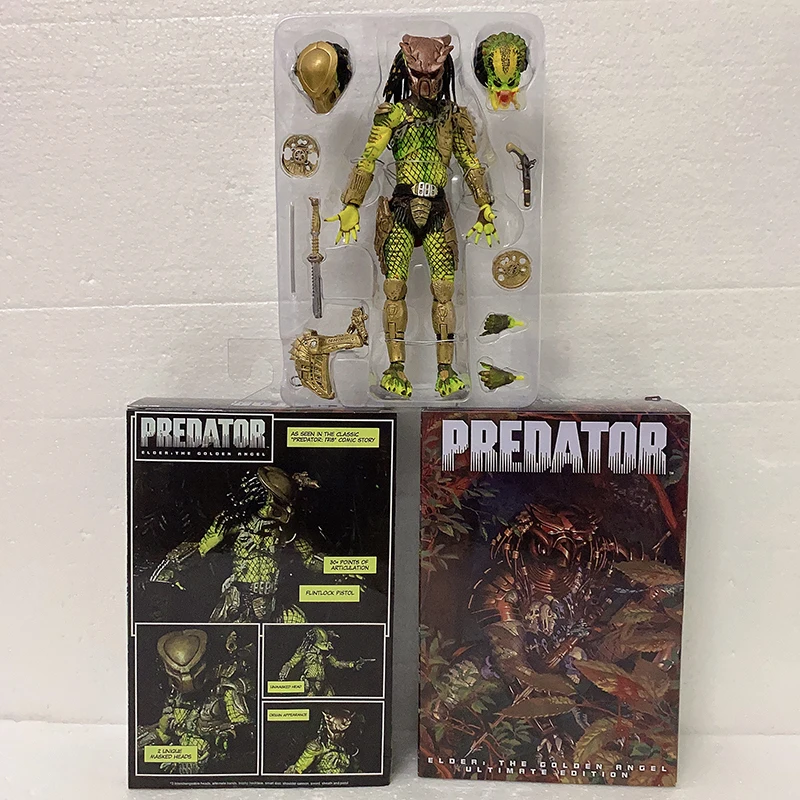 

NECA Predator Figure Elder Predator Gold Kenner Leader Clan Chief Action Figure Collection Model Toy