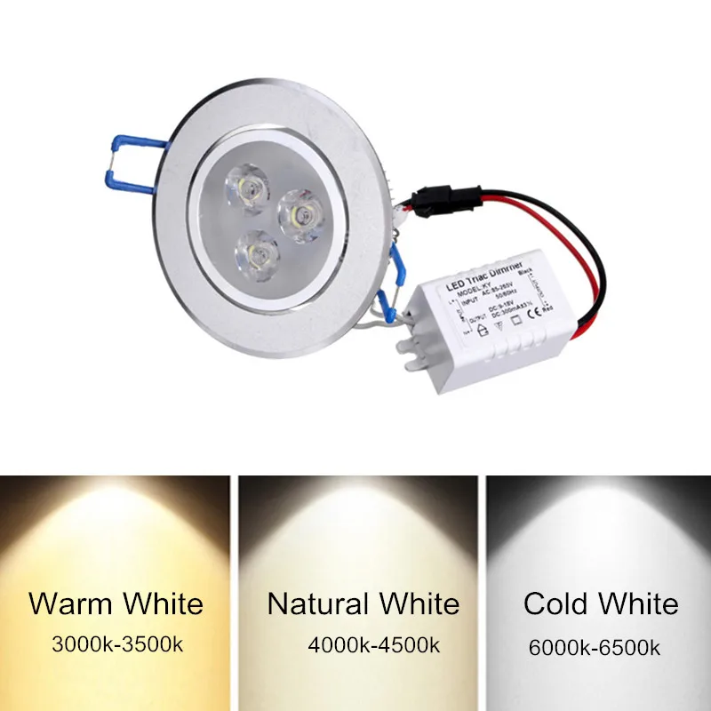 Светодиодный точечный светильник встроенный светодиодный потолочный яркостью 9