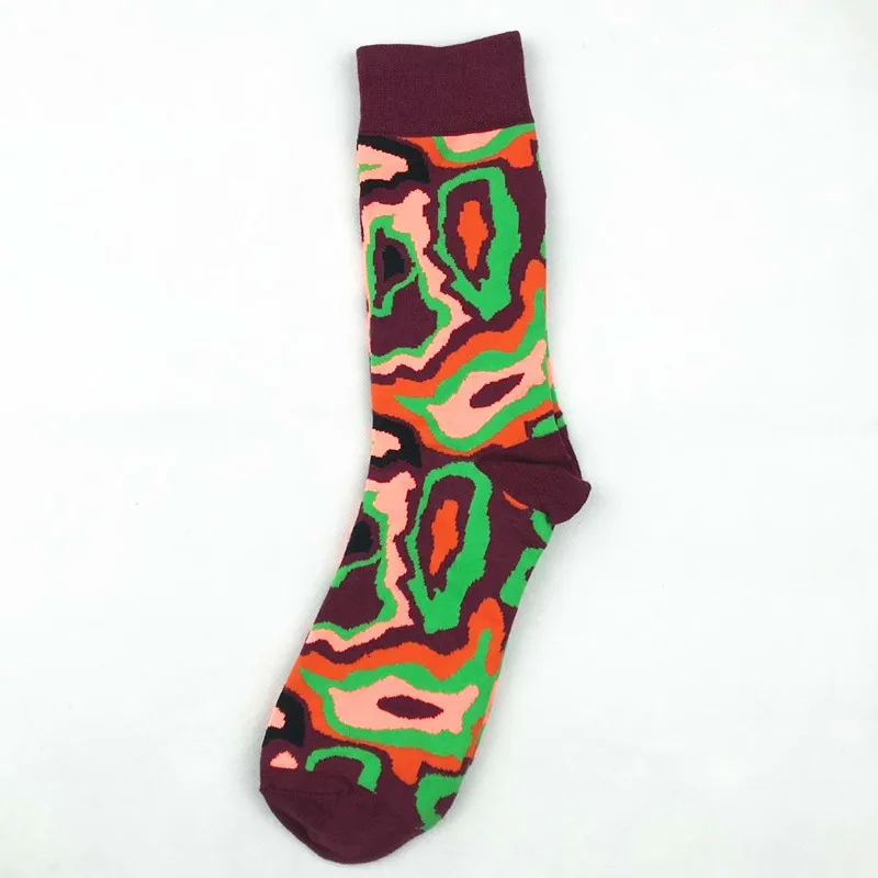 Harajuku Calcetines Hombre Веселые черные зимние Разноцветные носки в стиле хип-хоп