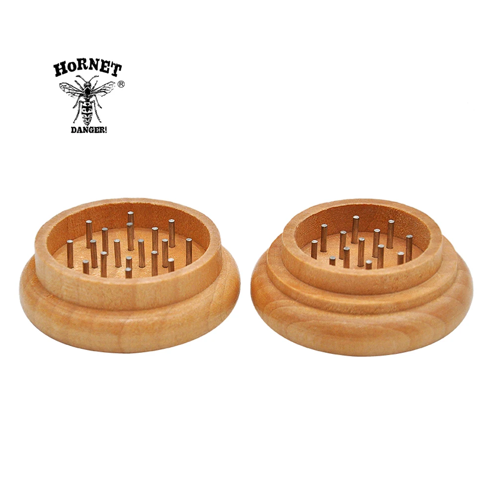 HORNET деревянная мельница для специй трав Точильщик табака ручка дробилка 53 мм 2