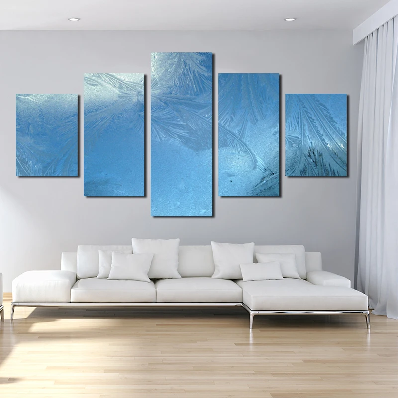 

HD Decorative Painting 5 Pieces Canvas Painting Abstract Art Colorful Light Universe Poster Decor For Living Room Hotel Corridor