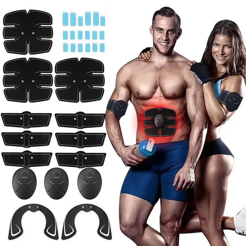 

32PCS EMS Boby Abdominal Muscle Hip Trainer Arm Abs Buttock Lifting Wireless Muscle Stimulator Home Gym Fitness Equipment