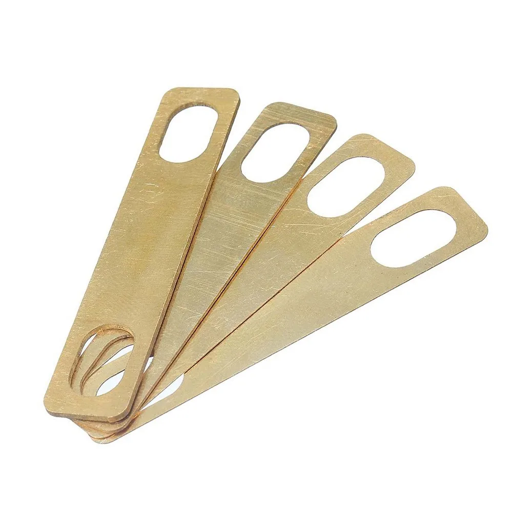 

4pcs Replacement Heightening Plate Gasket Bass Brass Tool 0.2/0.5/1mm ST Electric Guitar Neck Shim Connection Basses Accessories