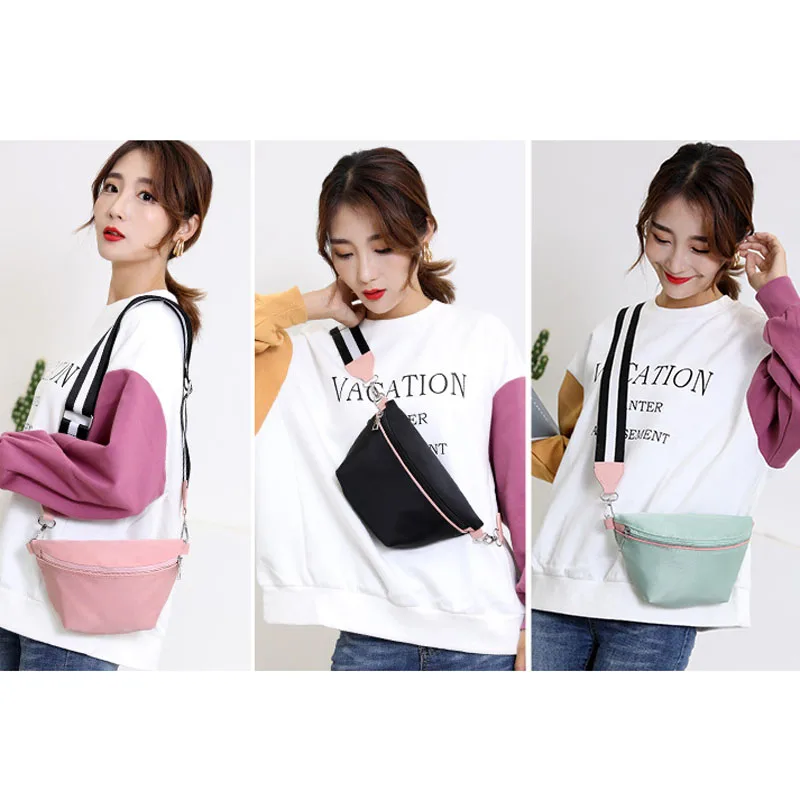 Женская сумка-клатч розовая однотонная из ткани Оксфорд с ремешком на запястье |