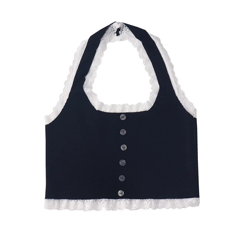 

Женская пикантная обувь с лямкой на шее базовые кроп Топ 2021 в винтажном стиле со шнуровкой; Сезон лето футболка с принтом для маленьких дево...