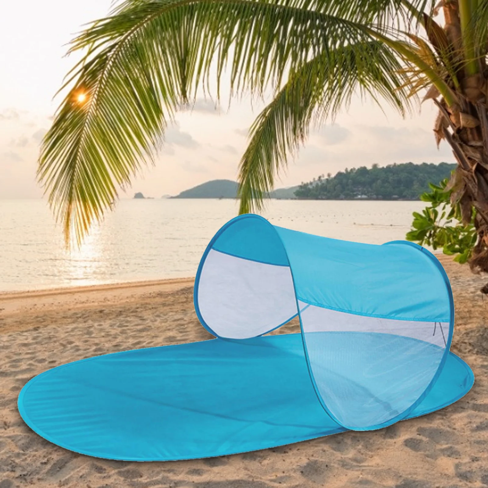 

Waterproof Durable Portable Beach Tent Outdoor Sun Shelter Pop Up Sun Shade Tent For Outdoor Camping Hiking Picnic Park
