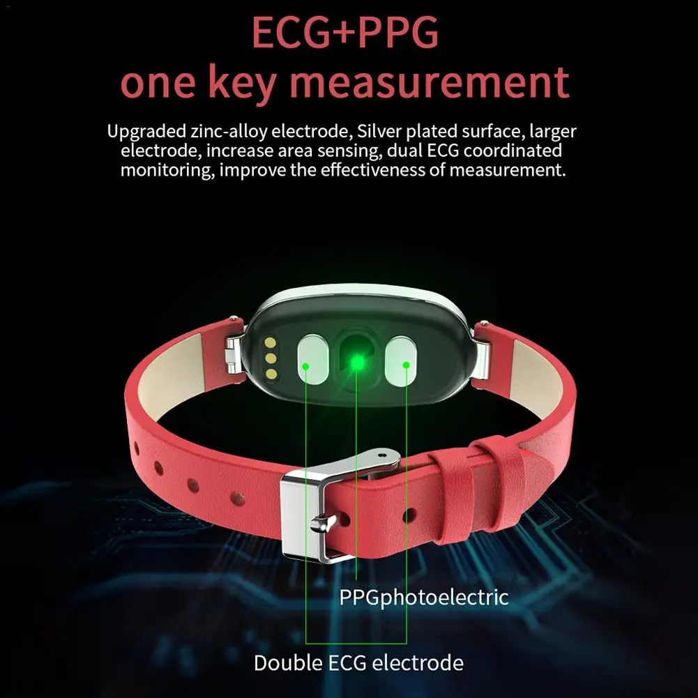 B79 женский умный Браслет фитнес-трекер PPG ECG кровяное давление двойной мониторинг сердечного ритма мониторинг сна напоминание о звонке PK S3 S3pro