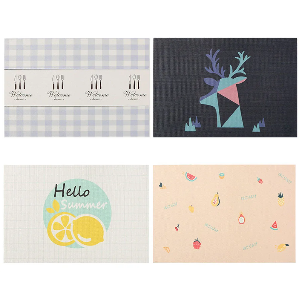 1 шт. теплоизоляционная Подставка под столовый коврик с рисунком оленя лимона