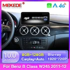 Автомобильная система управления, на базе Android 10, 8 ГБ, 128 ГБ, экран для Mercedes Benz B Class W245 W246 2011-2018 IPS LTE Wifi BT Carplay