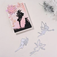 kokorosa genius with wings metal cutting dies 3pcs angel new mold scrapbook paper craft knife mould blade punch stencils diecuts