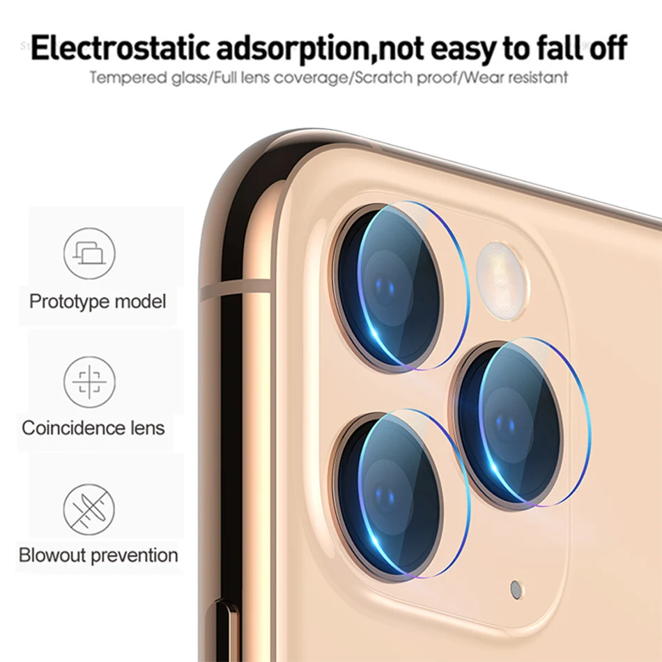 Для iPhone 11 Pro Max XS XR X 8 7 Plus Защитная пленка для объектива камеры 11X7 Закаленное стекло