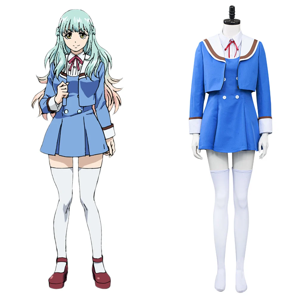 

High-Rise Invasion Shinzaki Kuon Cosplay Anime Costume Uniform Outfits Halloween Carnival Suit Girl Sportswear Dress