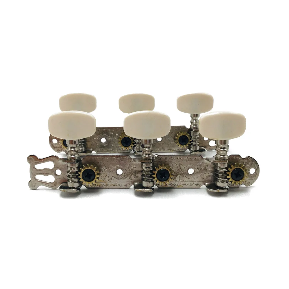 

Ohello 2Pcs/set Classical Guitar Tuner Acoustic Classical Guitar Tuning Keys Steel Pegs Machine Heads Set