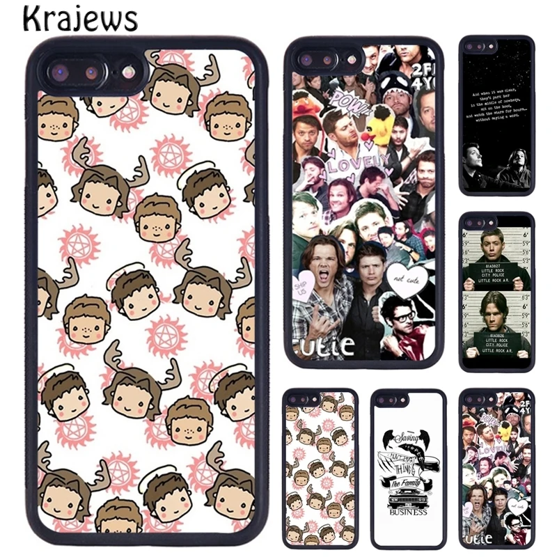 Сверхнатуральный чехол для телефона krajew SAM DEAN для iPhone 14 5 6S 7 8 plus 11 12 13 Pro X XR XS Max Samsung S21 S22 Ultra