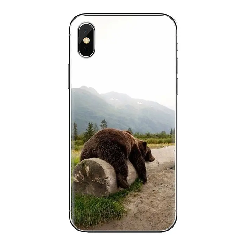 Transparent Soft Cases Covers Lonely Alaska Brown Bear For Samsung Galaxy J1 J2 J3 J4 J5 J6 J7 J8 Plus 2018 Prime 2015 2016 2017 |
