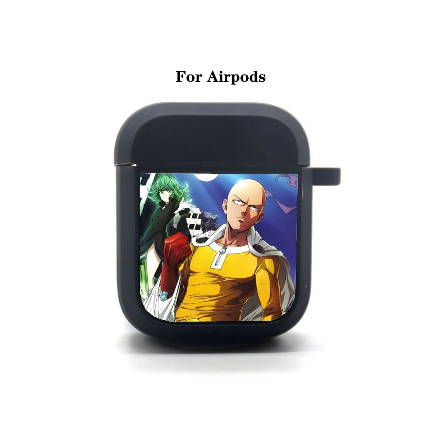 

Anime ONE PUNCH-MAN AirPods case Cover Apple AirPods Earphone bag Soft Silicone Bluetooth Protective Earphone Case