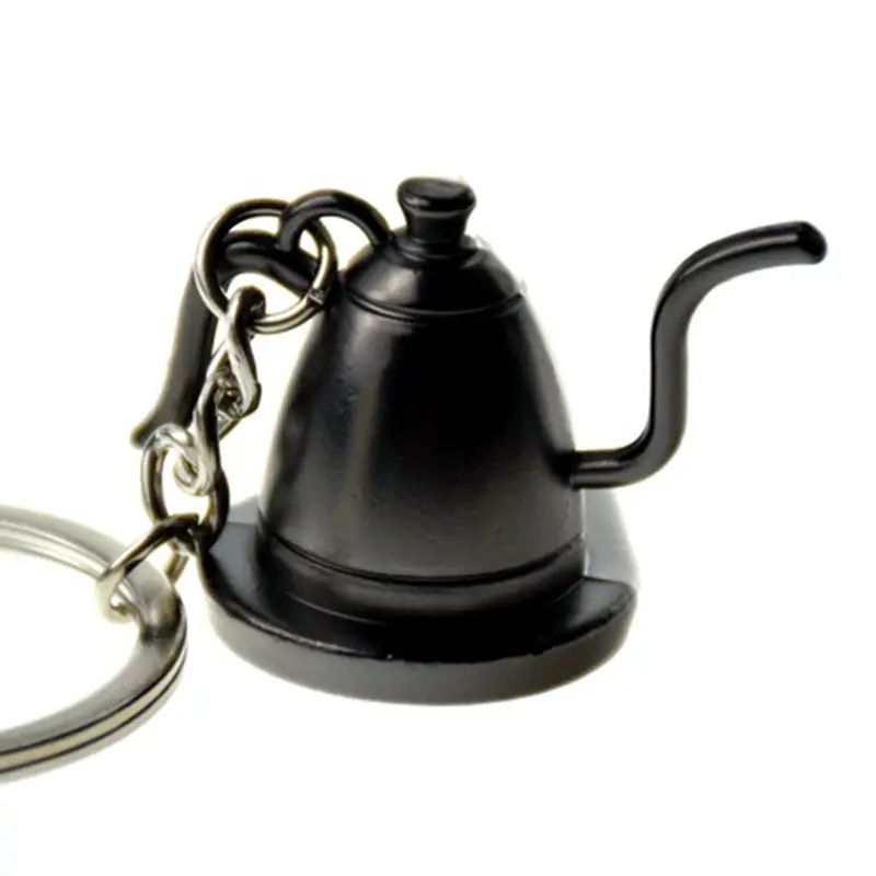 Креативный брелок для бариста в форме кофейного прибора металлический