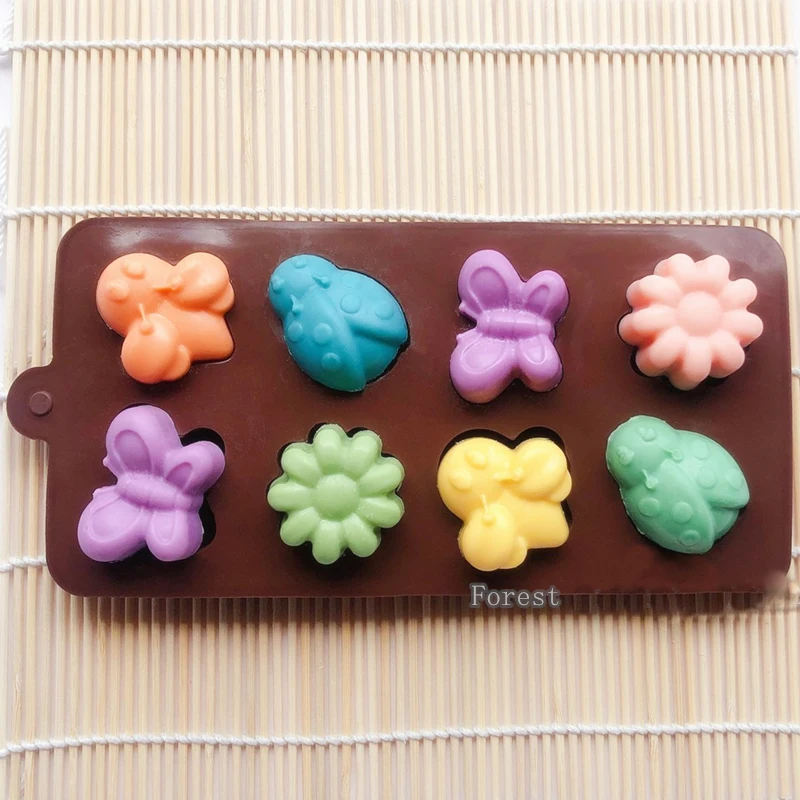 Силиконовые формы для выпечки насекомые 8 шт эмма янссон насекомые