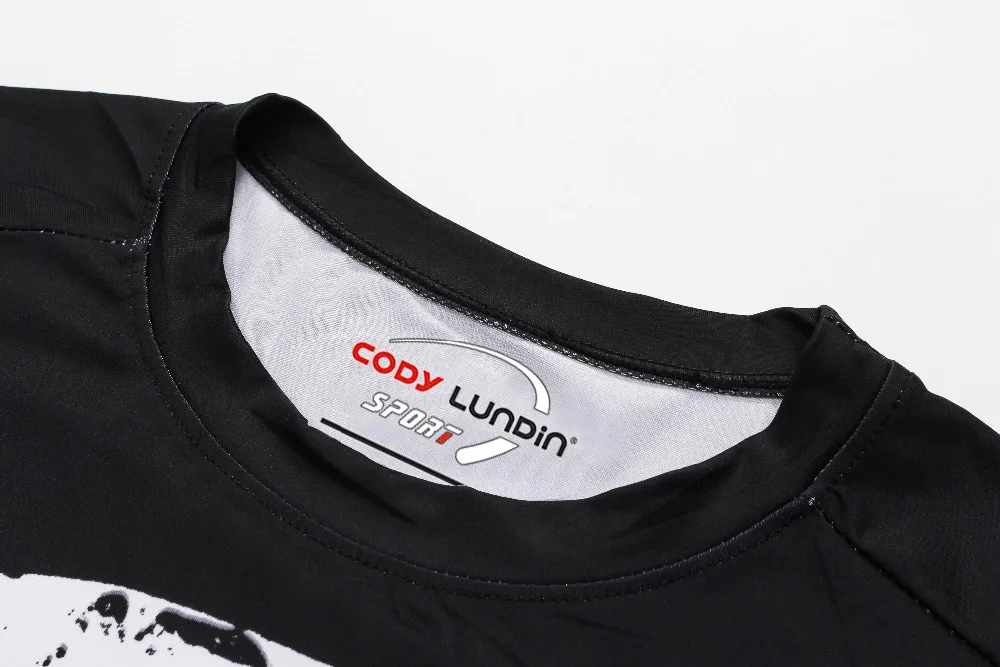 Футболка мужская компрессионная с 3D-принтом топ коротким рукавом для косплея