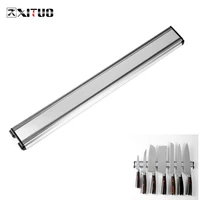 xituo aluminum alloy kitchen knife holder high quality kitchen chef knife cleaver magnetic home hotel kitchen metal tool holder