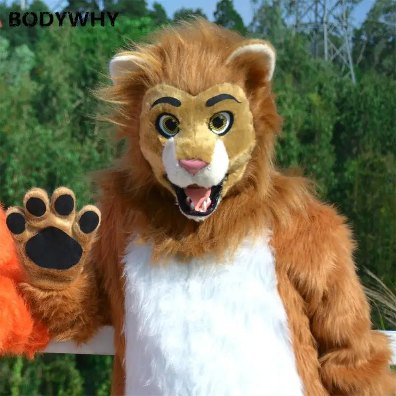 

Plush Lion Doll Clothing Net Red Doll Costume Adult Cartoon Lion Idol Doll Mascot Comfortable Fabrics Special Clothing Gifts