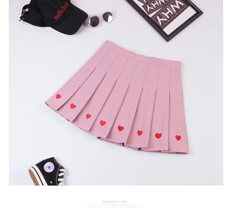 Мини-юбка в стиле Харадзюку милая плиссированная юбка А-силуэта с завышенной