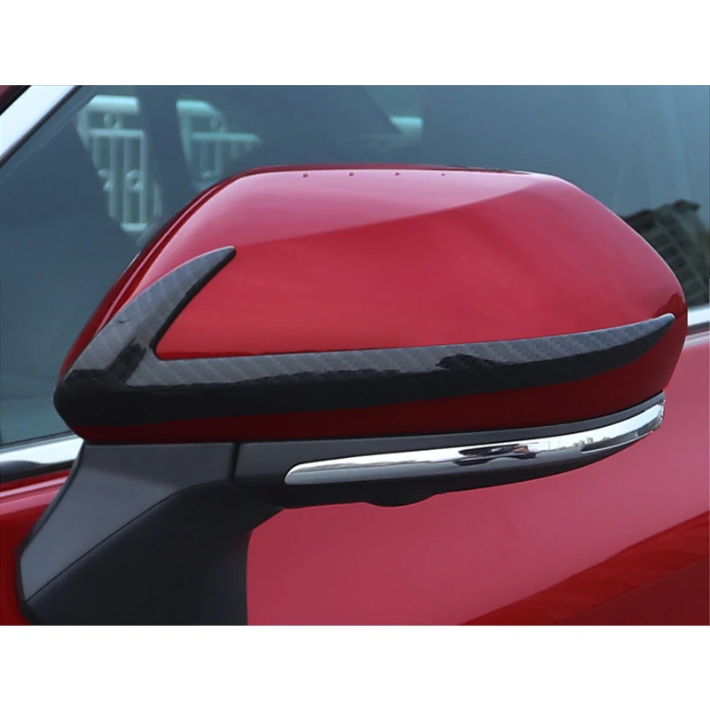 For Toyota Avalon XX50 2019 2PCS Carbon Fiber Style Silver Color Car Rearview Mirror Trim Side Protector Guard | Автомобили и