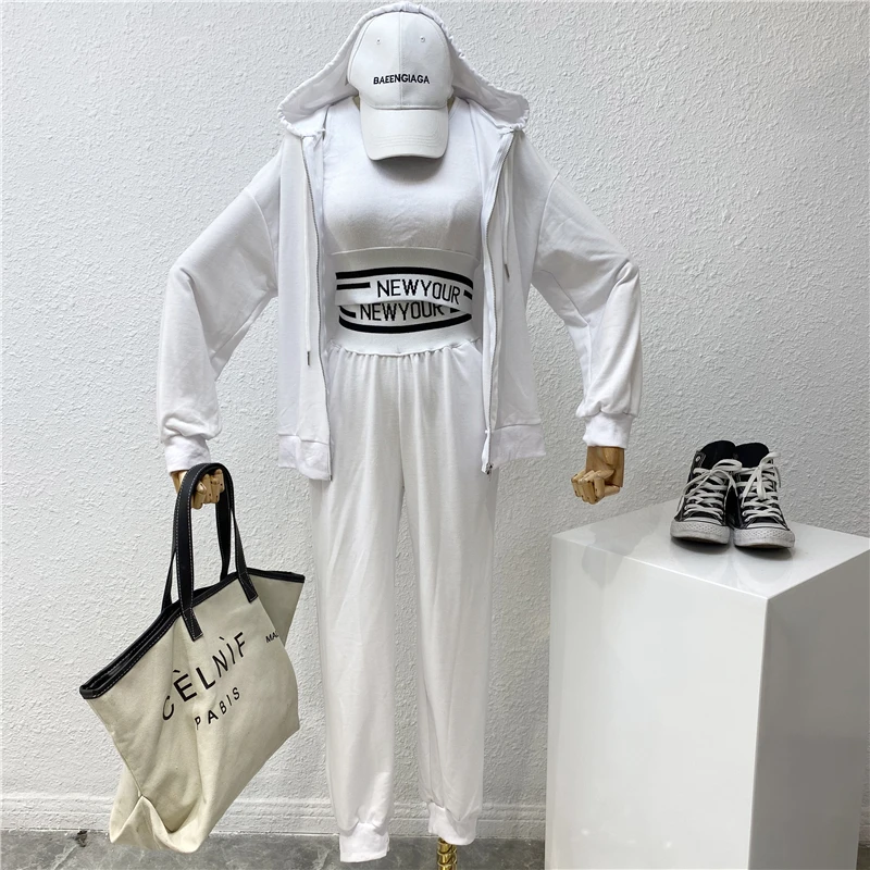 2021 весенний женский Повседневный Спортивный костюм для фитнеса комплект из