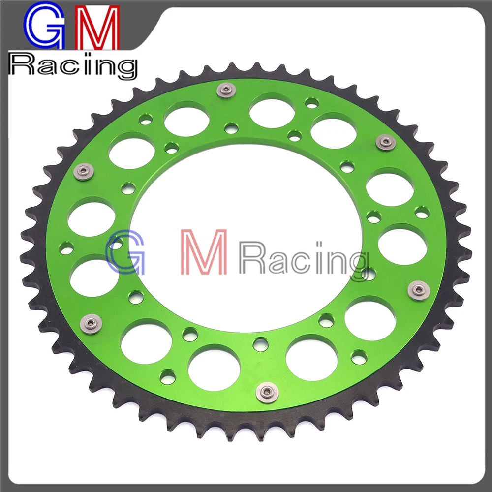 Задняя звездочка для KAWASAKI KX125 KX250 KX500 KX250F KXF250 KX450F KXF450 KDX220 KLX250 KLX300 KLX450R KLX650R в байкерском стиле