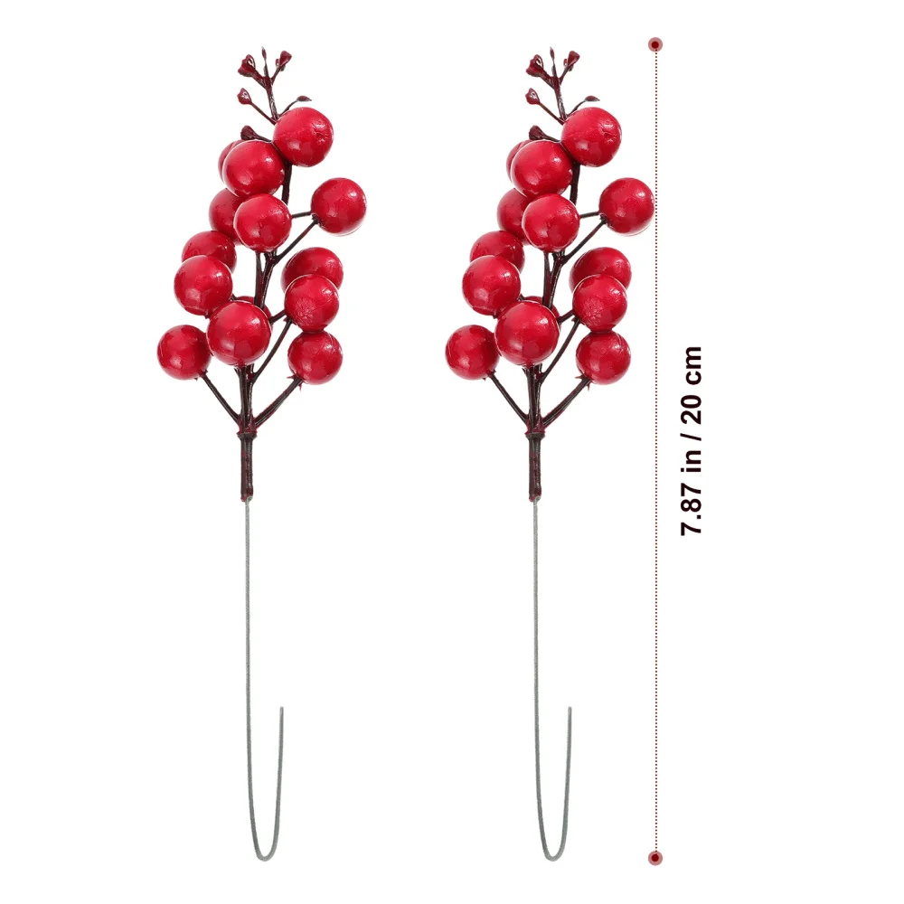 

12Pcs Simulation Christmas Berries Branches Christmas Party Garland Accessories