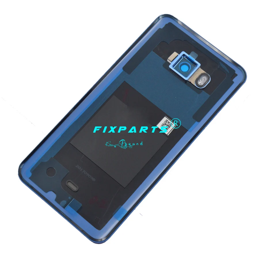 

For HTC U-3w U11 Back Battery Cover Rear Glass Door Housing Case With Camera Lens Replacement For 5.5" HTC U11 Battery Cover