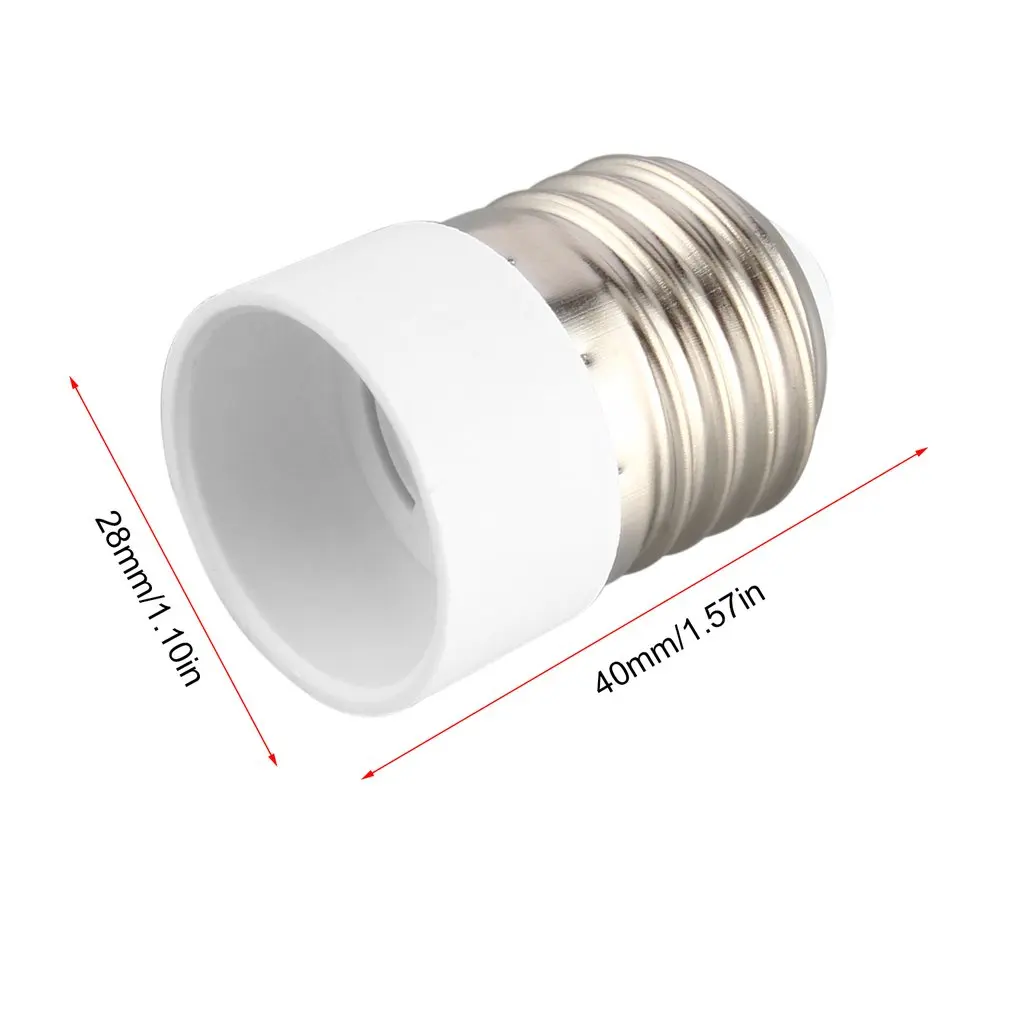 

Fireproof Material E27 To E14 Lamp Holder Converter Durable Home Socket Conversion Portable Light Bulb Base