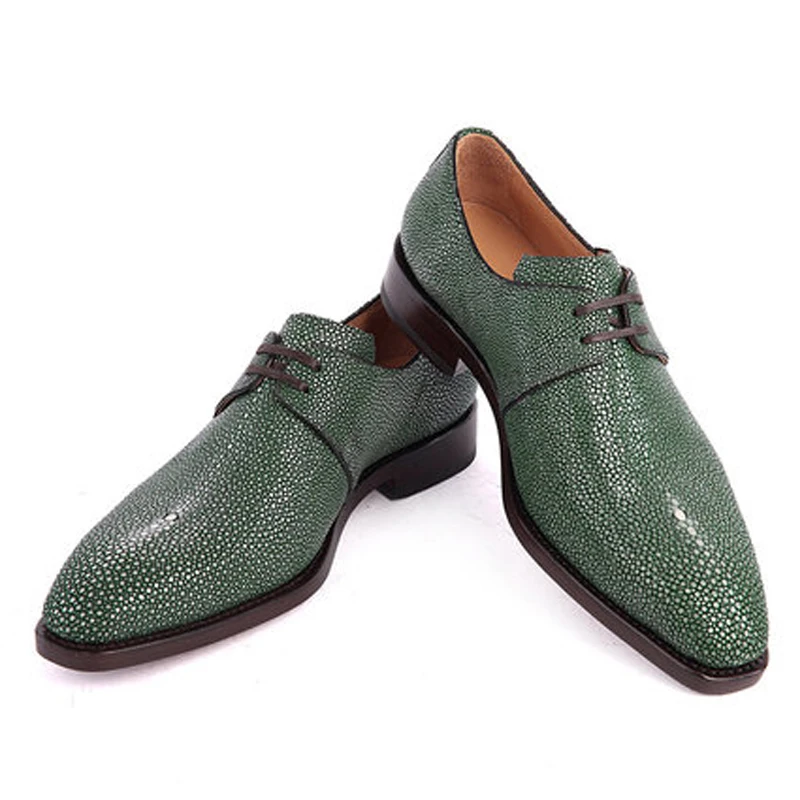 

Weitasi Таиланд с изображением жемчуга рыбьей чешуи Для мужчин; Модельная обувь в деловом стиле для свадьбы или торжественного случая, Для мужч...