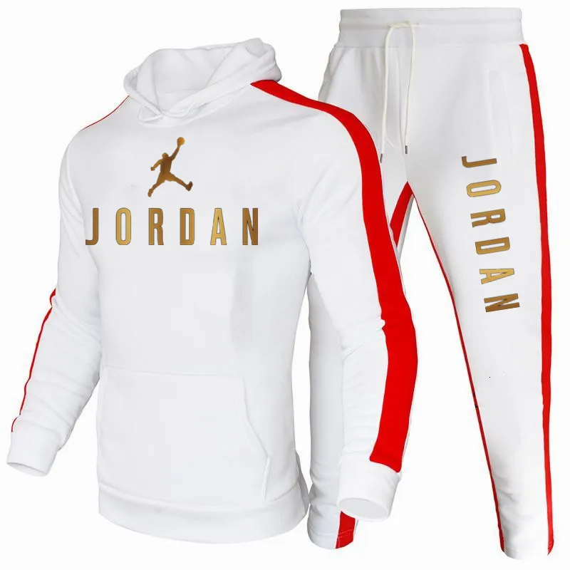 

Jordan Men's Sports Pants + Casual Running Hoodie Men's Suit Jogging Sportswear Men's Pants Gym Fitness Sportswear Tracksuit