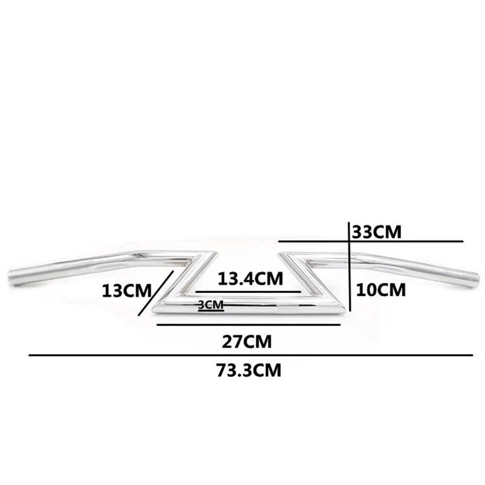 

1" 25mm Motocross Motorcycle Universal Drag Handlebars Z Bars For Harley Cruiser Custom Touring for Chopper Bobber Moto Grips