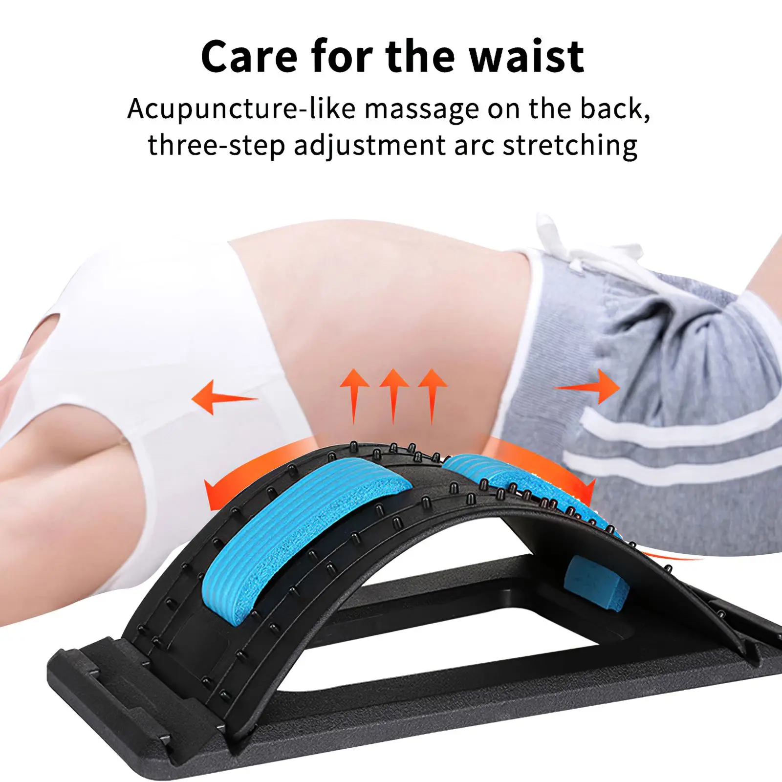 

Hot Adjustable Abdominal Mat Core Trainer Massaging Spikes For Full Range Of Motion Ab Sit-Up Workouts & Back Stretcher