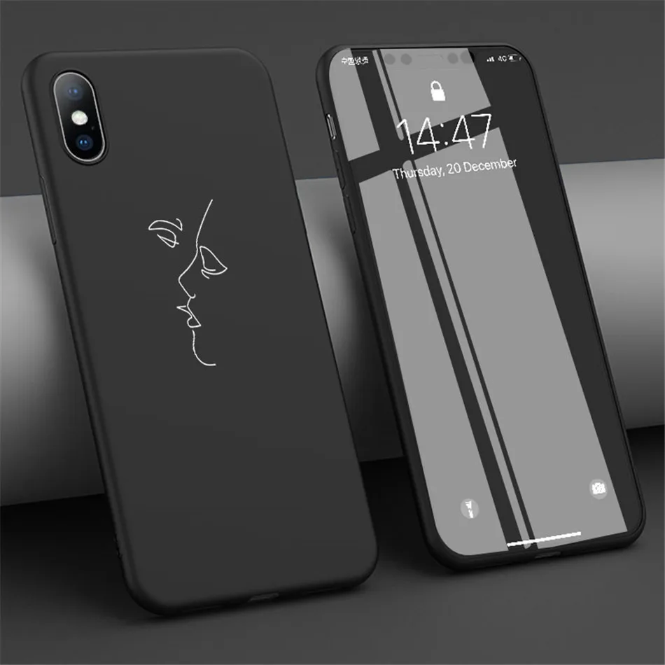 USLION чехол для телефона с буквенным принтом для iPhone X XS XR 11 Pro Max, чехол с сердечком, Мягкий ТПУ силиконовый чехол s для iPhone 8 7 6 6s Plus