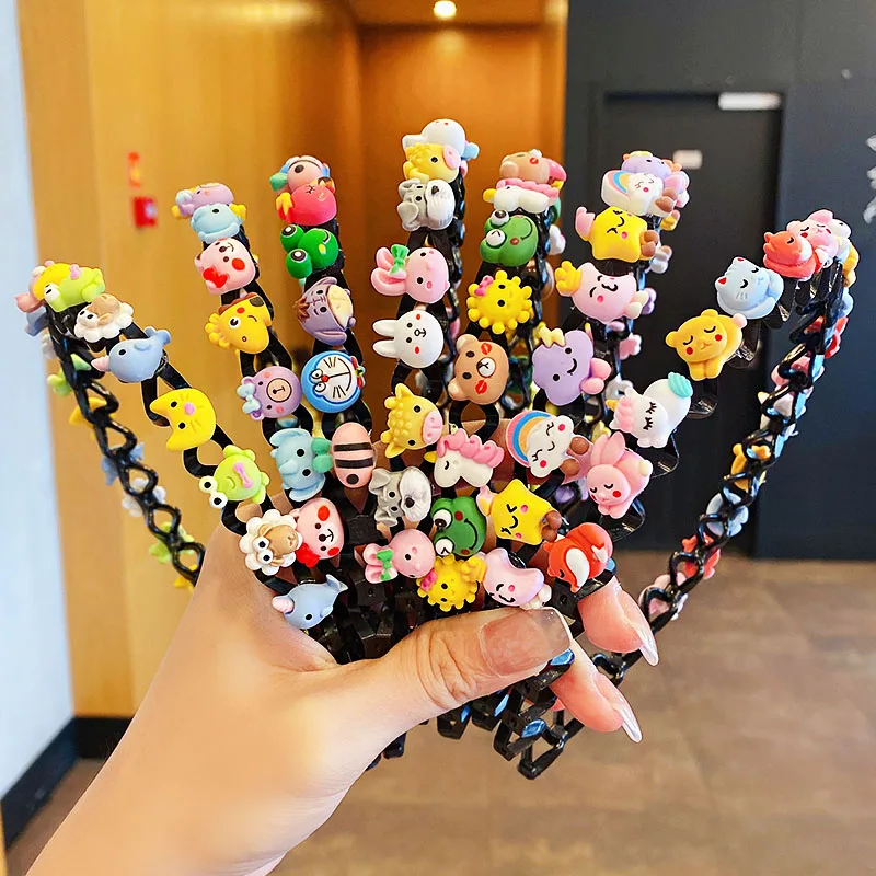 

New Girls Cute Cartoon Animals Wave Hairbands Children Kids Lovely Hair Decorate Headband Hair Hoops Fashion Hair Accessories