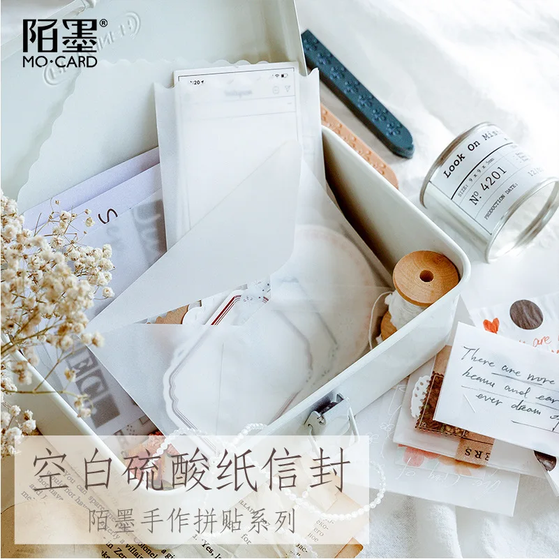 TUNACOCO 6 шт. Конверт Ретро почтовый набор пергамент бумага Прозрачный Подарок